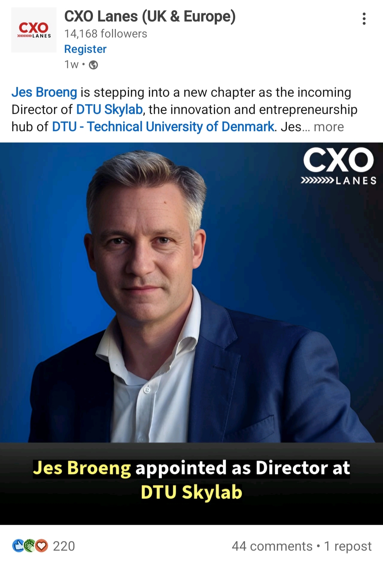 Career announcement example 8