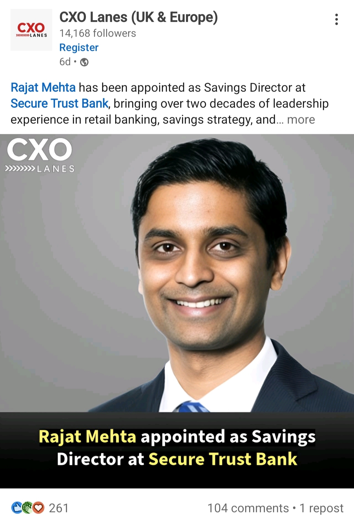 Career announcement example 9