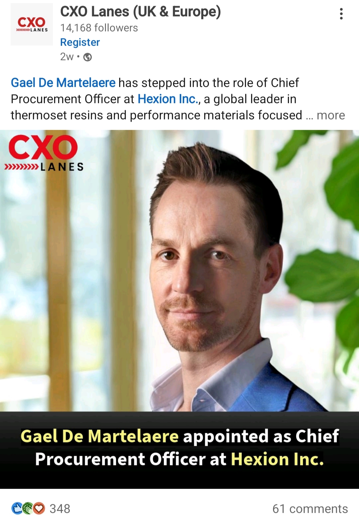 Career announcement example 3