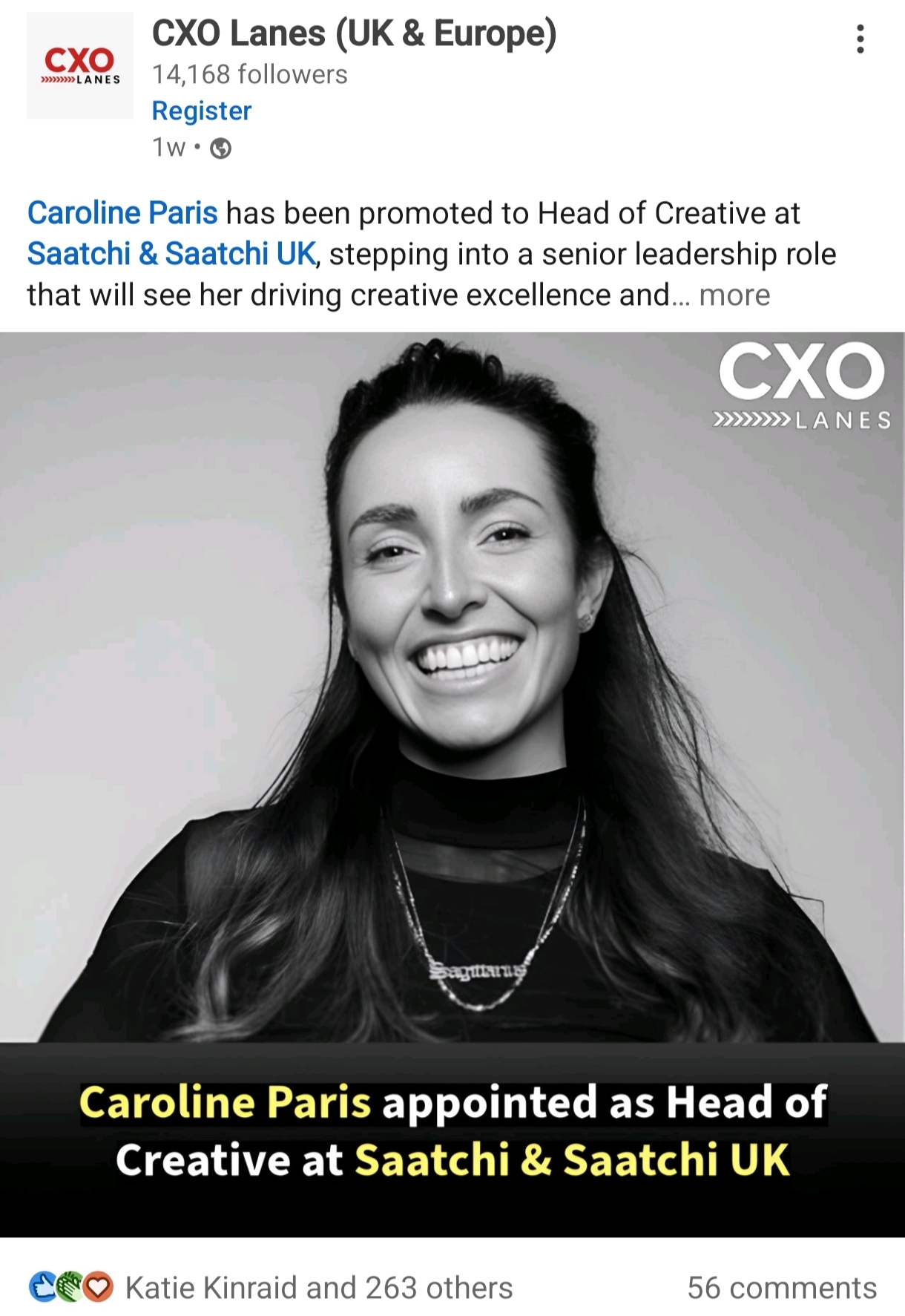 Career announcement example 5